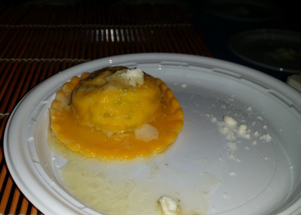 SD26/Soft quail egg filled ravioli with truffled butter