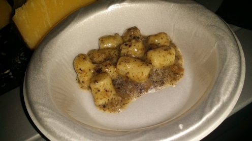 BAGATELLE truffle gnocchi with black truffle pesto