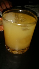 PDT one two punch: scotch whiskey pilsner lemon grapefruit juice spices